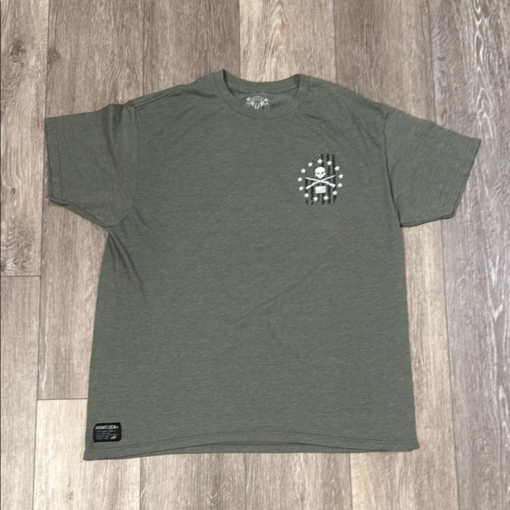 Howitzer Patriot MFG Green Short Sleeve Tee with Chest Logo